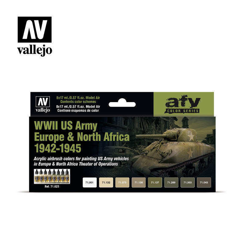 AV71625 Vallejo Model Air US Army Europe & North Africa 1942-1945 [71625] Vallejo