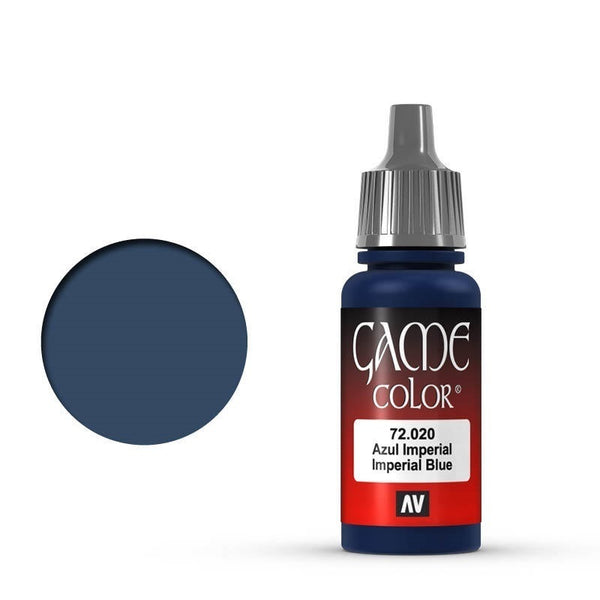 AV72020-OLD Vallejo Game Colour Imperial Blue 17 ml Acrylic Paint [72020] - Old Formulation