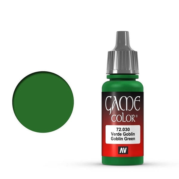 AV72030-OLD Vallejo Game Colour Goblin Green 17 ml Acrylic Paint [72030] - Old Formulation