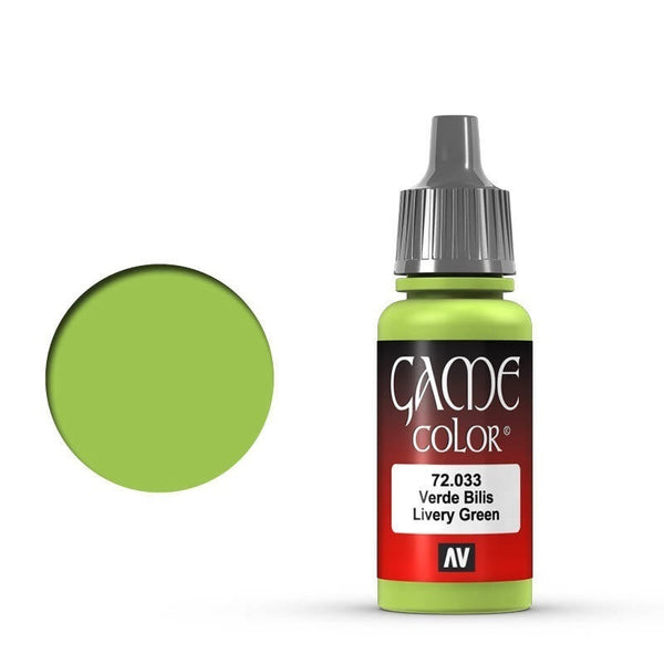 AV72033-OLD Vallejo Game Colour Livery Green 17 ml Acrylic Paint [72033] - Old Formulation