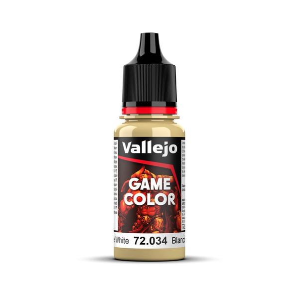 AV72034 Vallejo Game Colour Bone White 18ml Acrylic Paint - New Formulation