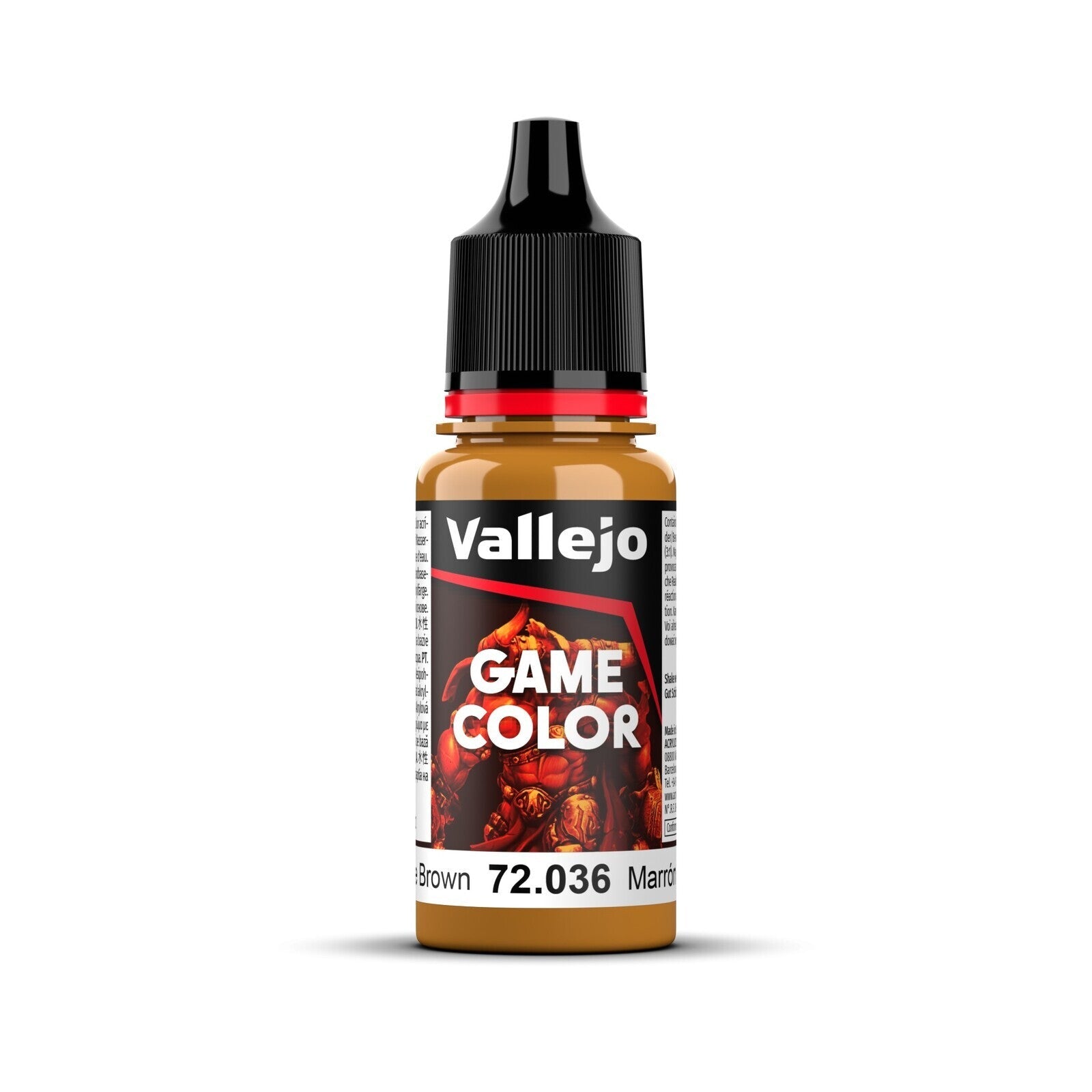 AV72036 Vallejo Game Colour Bronze Brown 18ml Acrylic Paint - New Formulation Vallejo