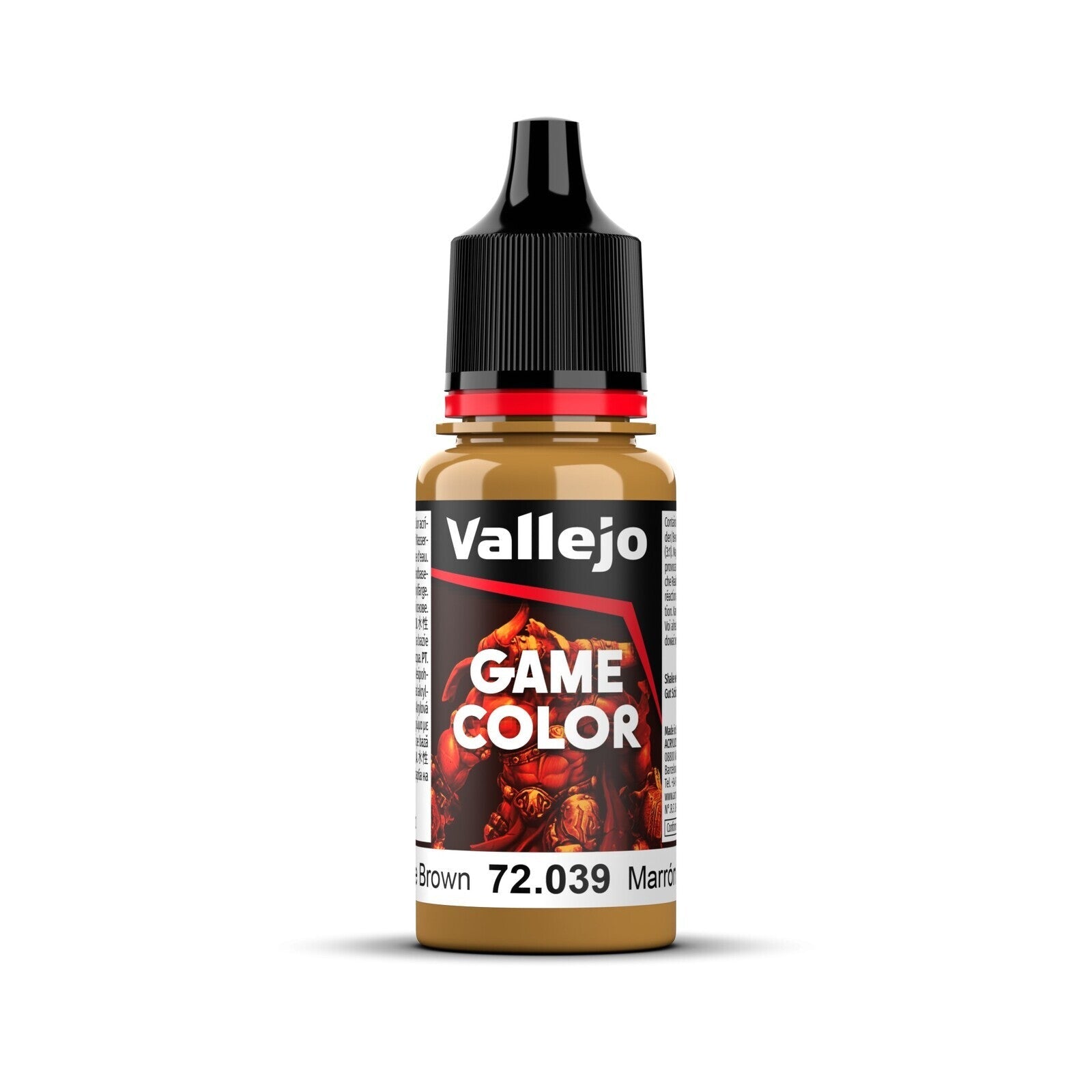 AV72039 Vallejo Game Colour Plague Brown 18ml Acrylic Paint - New Formulation Vallejo