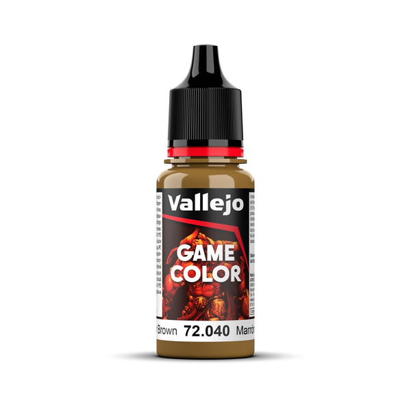 AV72040 Vallejo Game Colour Leather Brown 18ml Acrylic Paint - New Formulation
