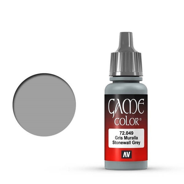 AV72049-OLD Vallejo Game Colour Stonewall Grey 17 ml Acrylic Paint [72049] - Old Formulation