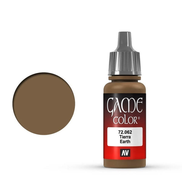 AV72062-OLD Vallejo Game Colour Earth 17 ml Acrylic Paint [72062] - Old Formulation