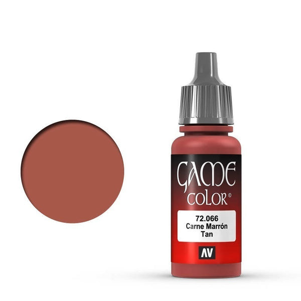 AV72066-OLD Vallejo Game Colour Tan 17 ml Acrylic Paint [72066] - Old Formulation