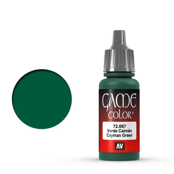 AV72067-OLD Vallejo Game Colour Cayman Green 17 ml Acrylic Paint [72067] - Old Formulation