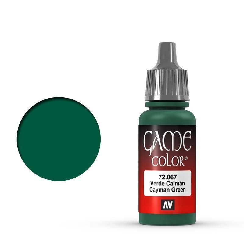 AV72067-OLD Vallejo Game Colour Cayman Green 17 ml Acrylic Paint [72067] - Old Formulation