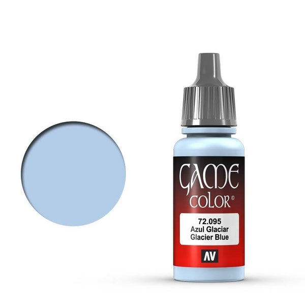 AV72095-OLD Vallejo Game Colour Ice Blue 17 ml Acrylic Paint [72095] - Old Formulation
