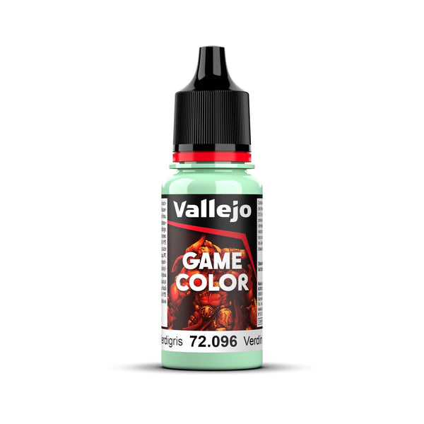 AV72096 Vallejo Game Colour Verdigris 18ml Acrylic Paint - New Formulation
