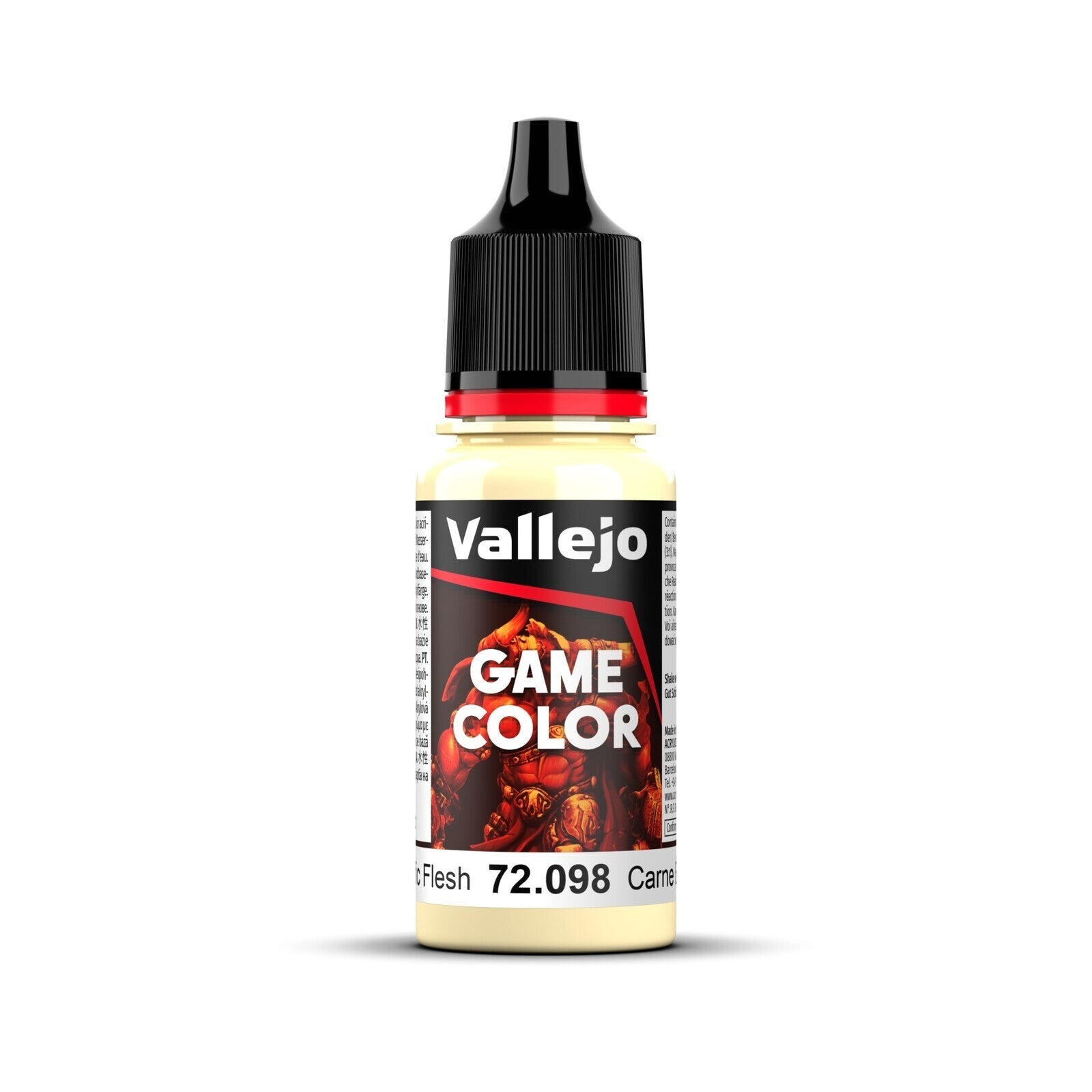 AV72098 Vallejo Game Colour Elfic Flesh 18ml Acrylic Paint - New Formulation Vallejo