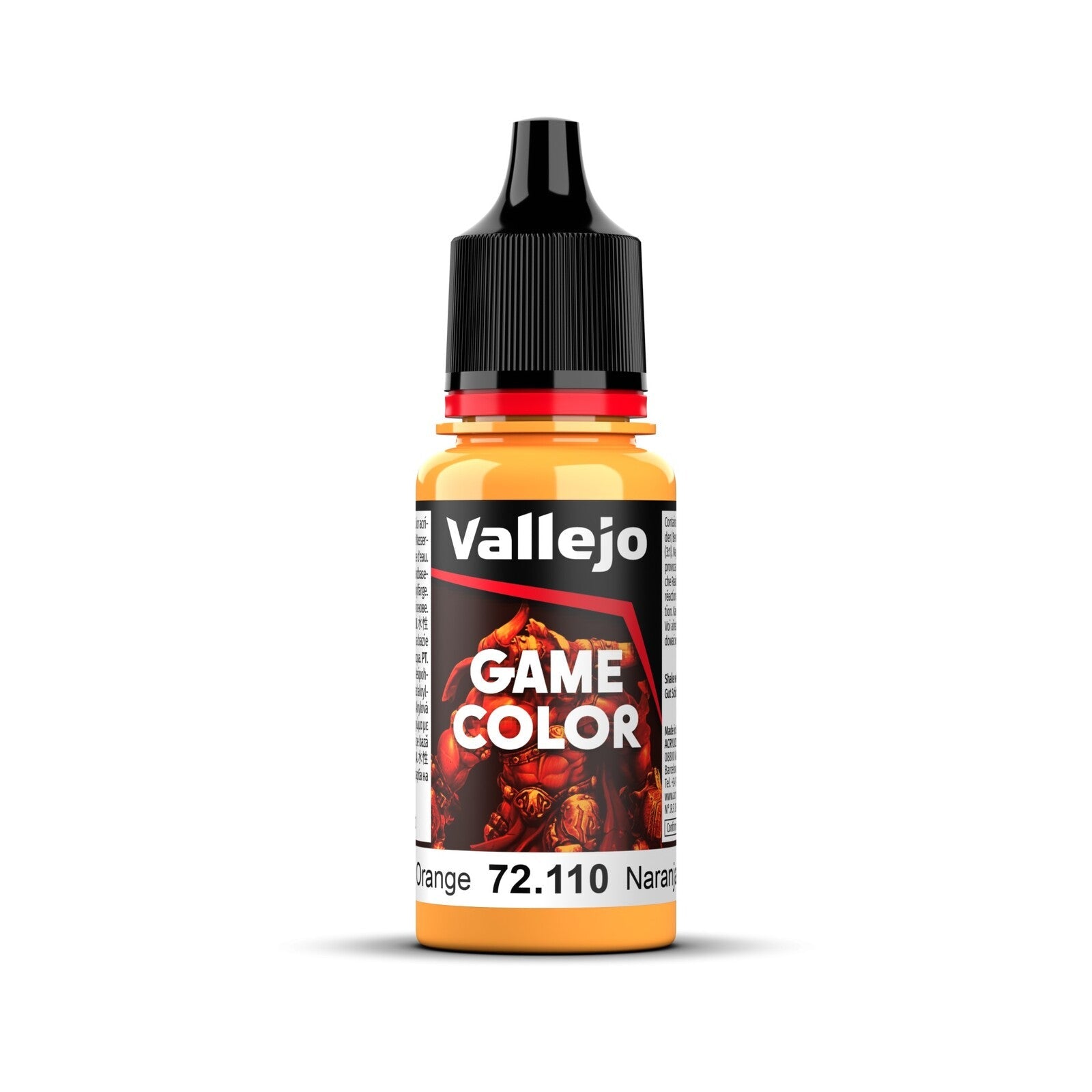 AV72110 Vallejo Game Colour Sunset Orange 18ml Acrylic Paint - New Formulation Vallejo