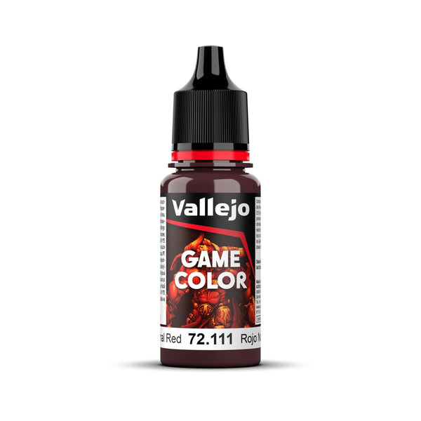AV72111 Vallejo Game Colour Nocturnal Red 18ml Acrylic Paint - New Formulation