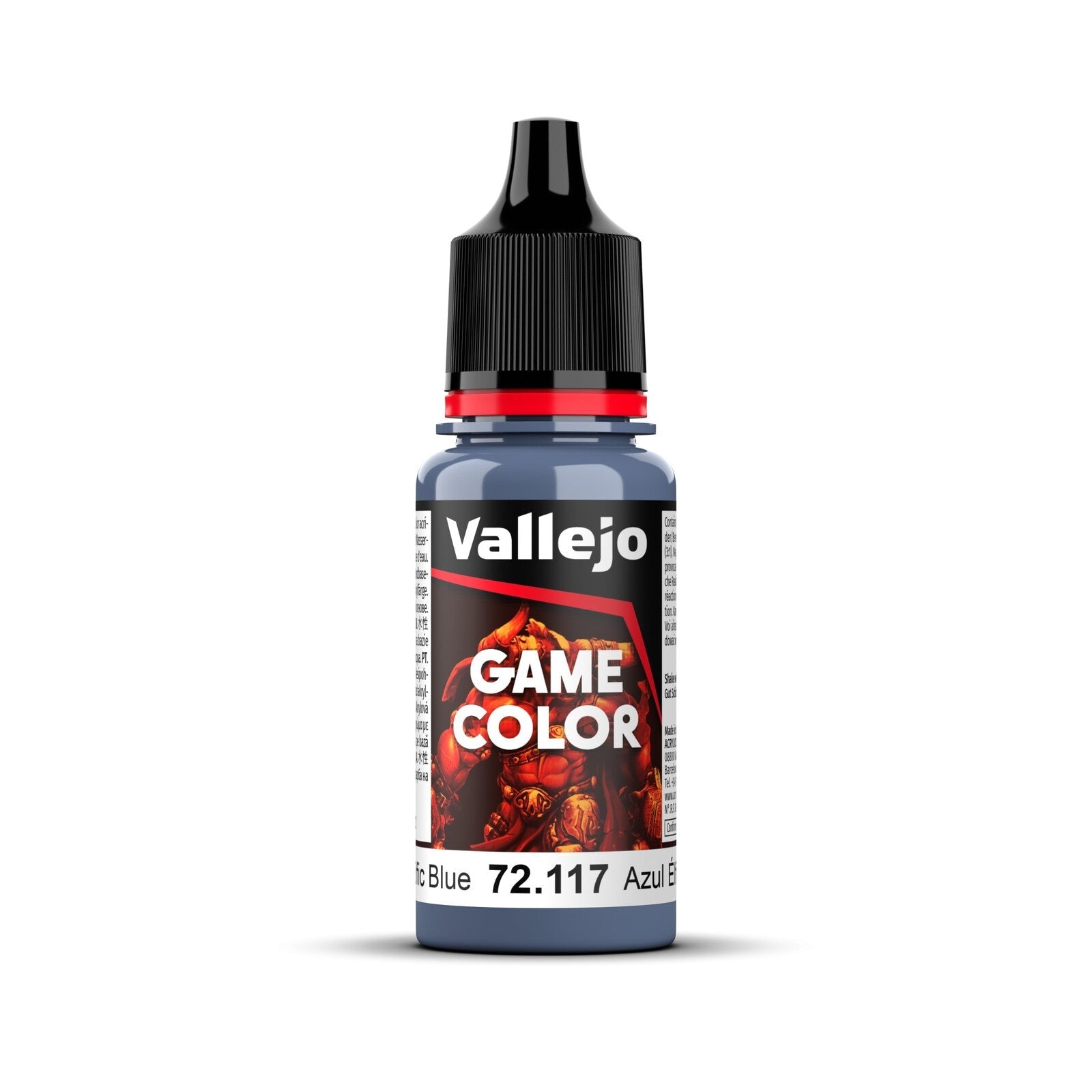AV72117 Vallejo Game Colour Elfic Blue 18ml Acrylic Paint - New Formulation Vallejo