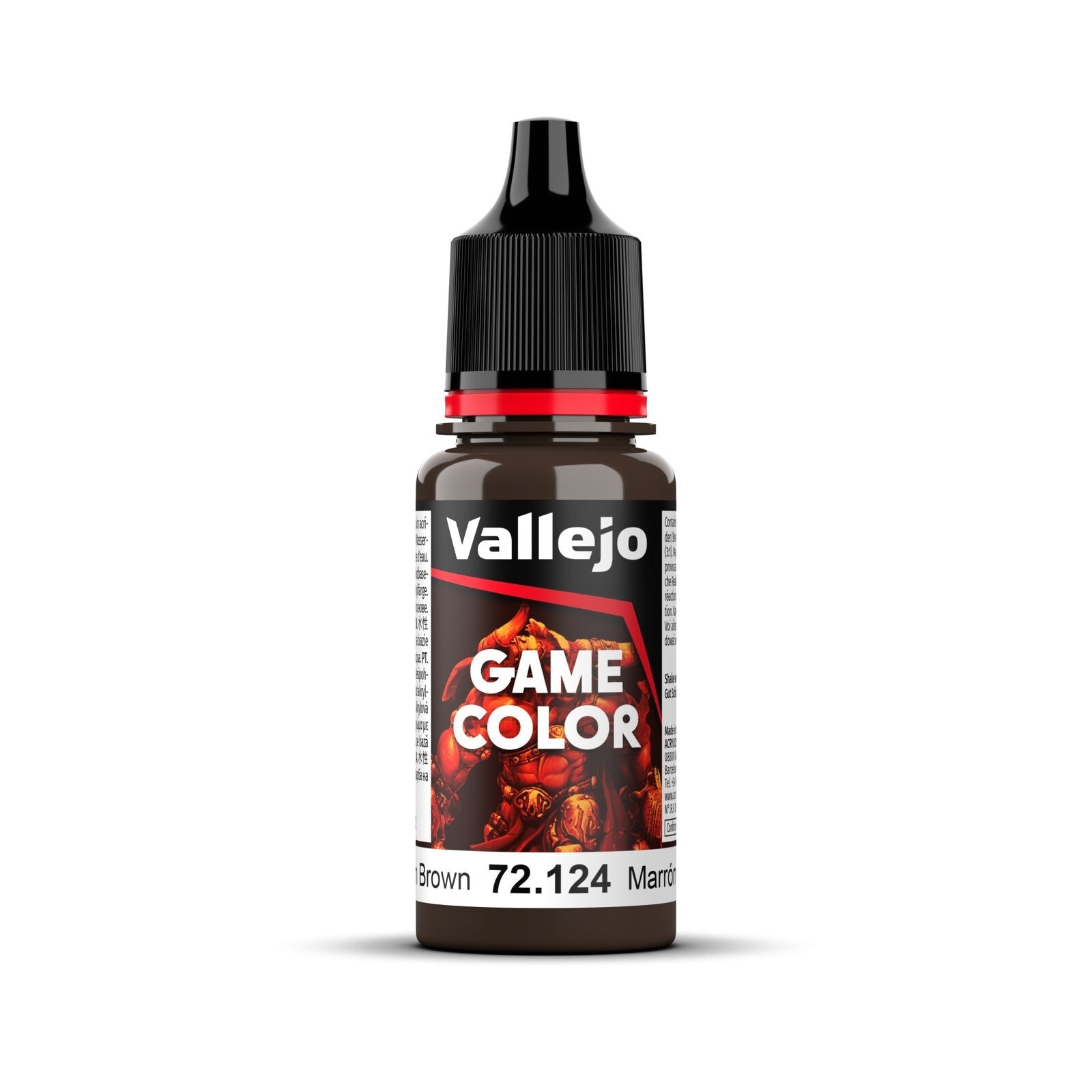 AV72124 Vallejo Game Colour Gorgon Brown 18ml Acrylic Paint - New Formulation Vallejo