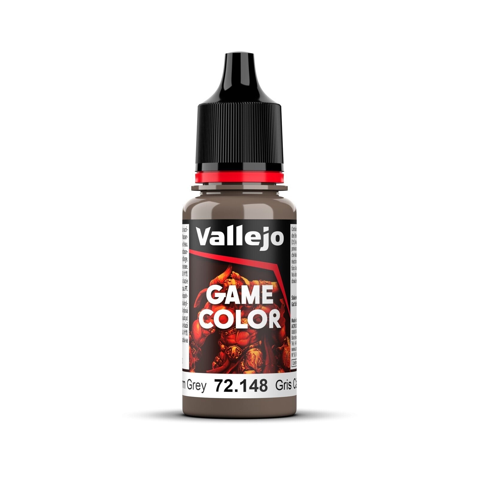 AV72148 Vallejo Game Colour Warm Grey 18ml Acrylic Paint - New Formulation Vallejo