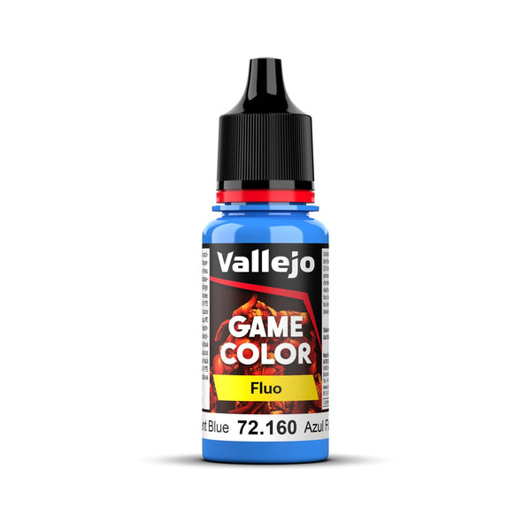 AV72160 Vallejo Game Colour Fluorescent Blue 18ml Acrylic Paint - New Formulation