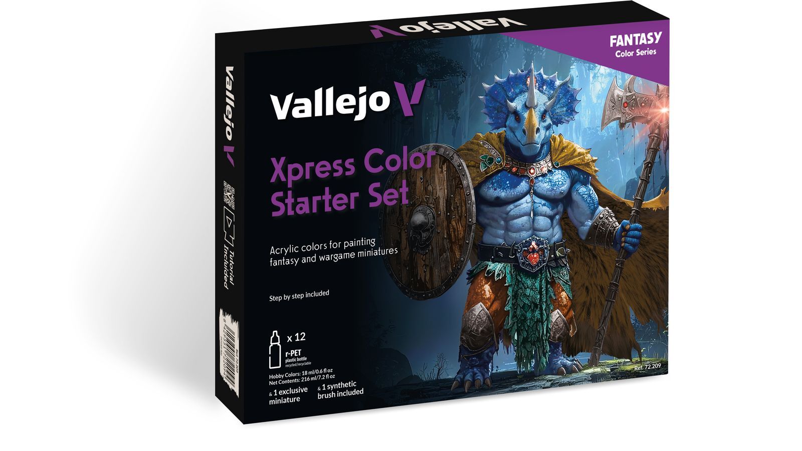 Vallejo Xpress Colour Starter Set - 12 Colour Acrylic Paint Set