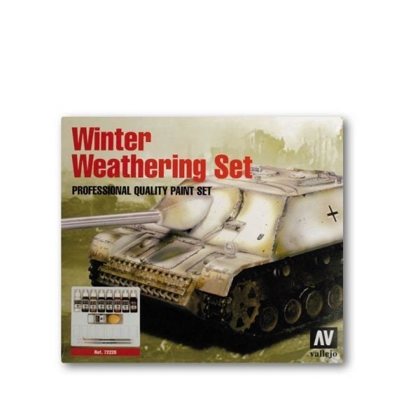 AV72220 Vallejo Model Colour Winter Weathering Set + Instructions Box Set Acrylic Paint [72220]