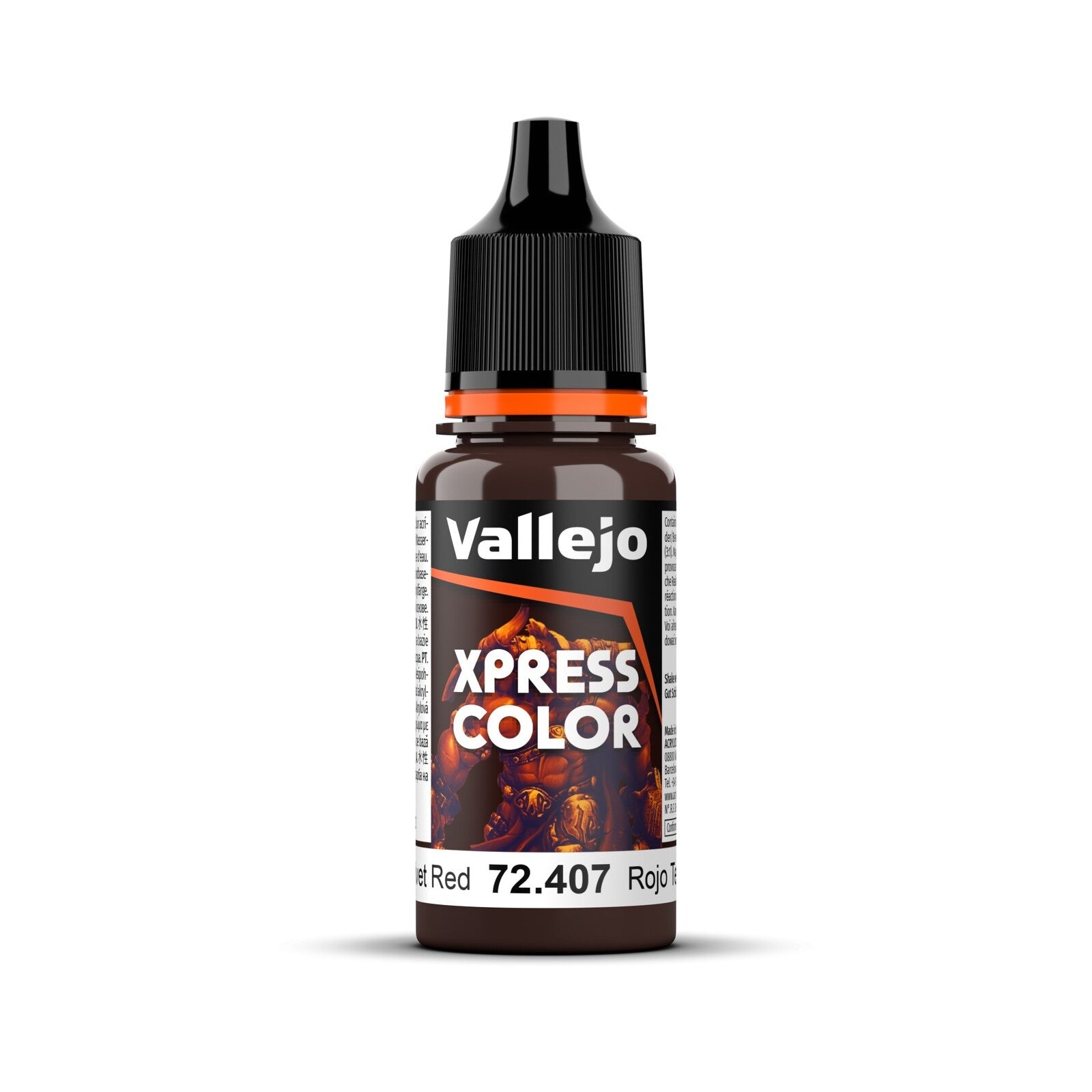 AV72407 Vallejo Game Colour Xpress Color Velvet Red 18ml Acrylic Paint - New Formulation Vallejo