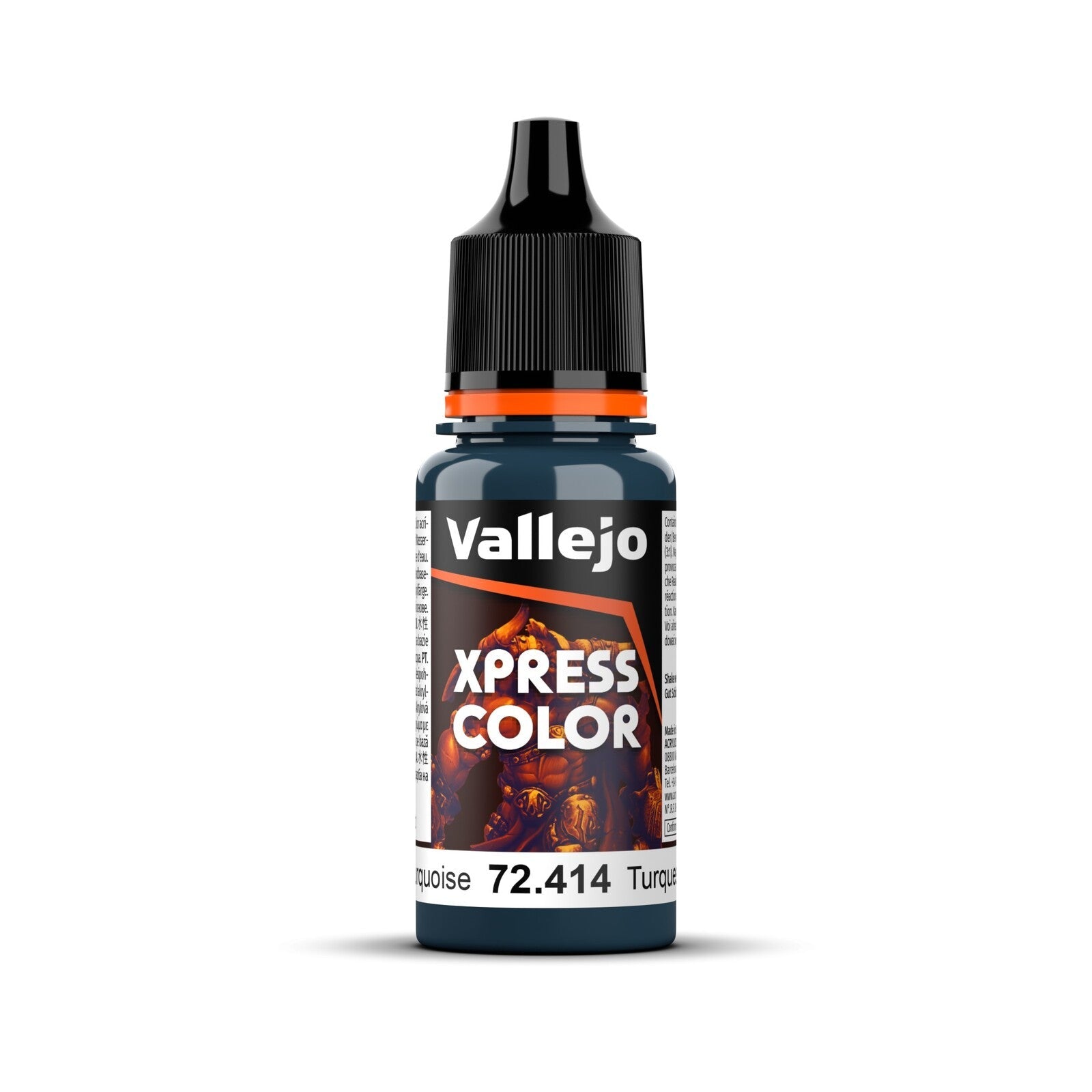 AV72414 Vallejo Game Colour Xpress Color Caribbean Turquoise 18ml Acrylic Paint - New Formulation Vallejo