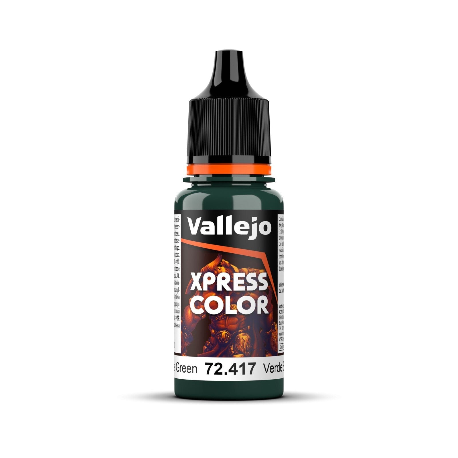 AV72417 Vallejo Game Colour Xpress Color Snake Green 18ml Acrylic Paint - New Formulation Vallejo