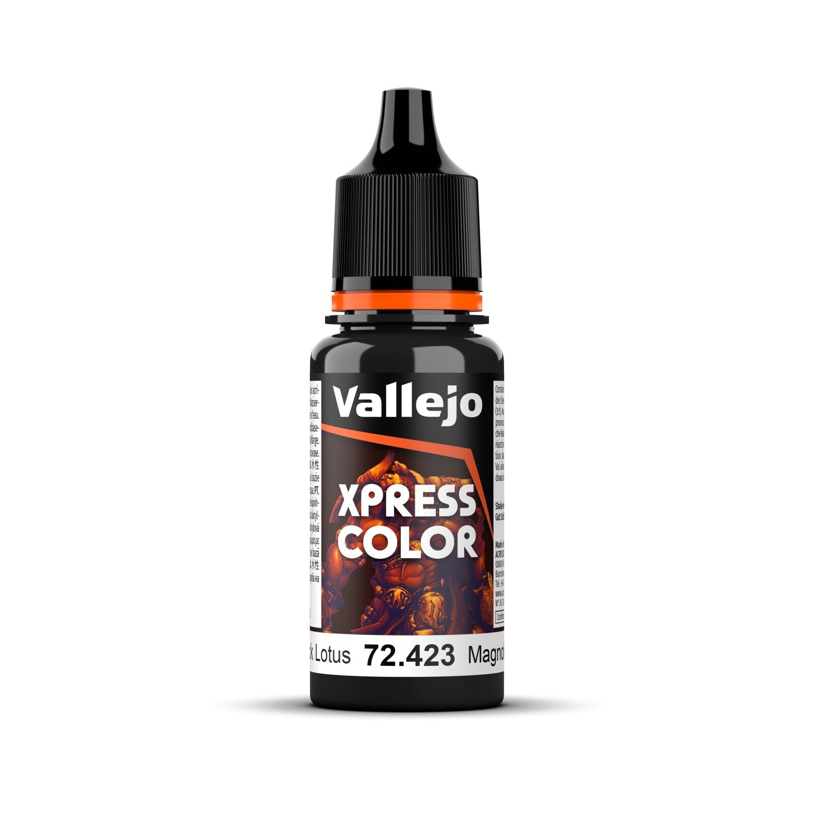 AV72423 Vallejo Game Colour Xpress Color Black Lotus 18ml Acrylic Paint - New Formulation Vallejo