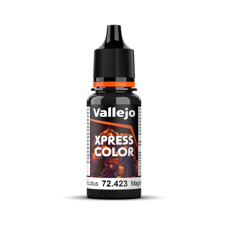 AV72423 Vallejo Game Colour Xpress Color Black Lotus 18ml Acrylic Paint - New Formulation