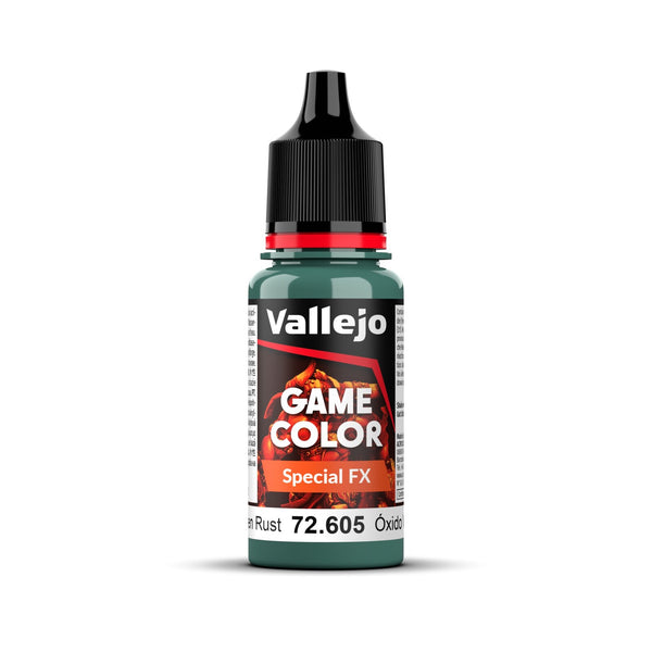 AV72605 Vallejo Game Colour Special FX Green Rust 18ml Acrylic Paint - New Formulation