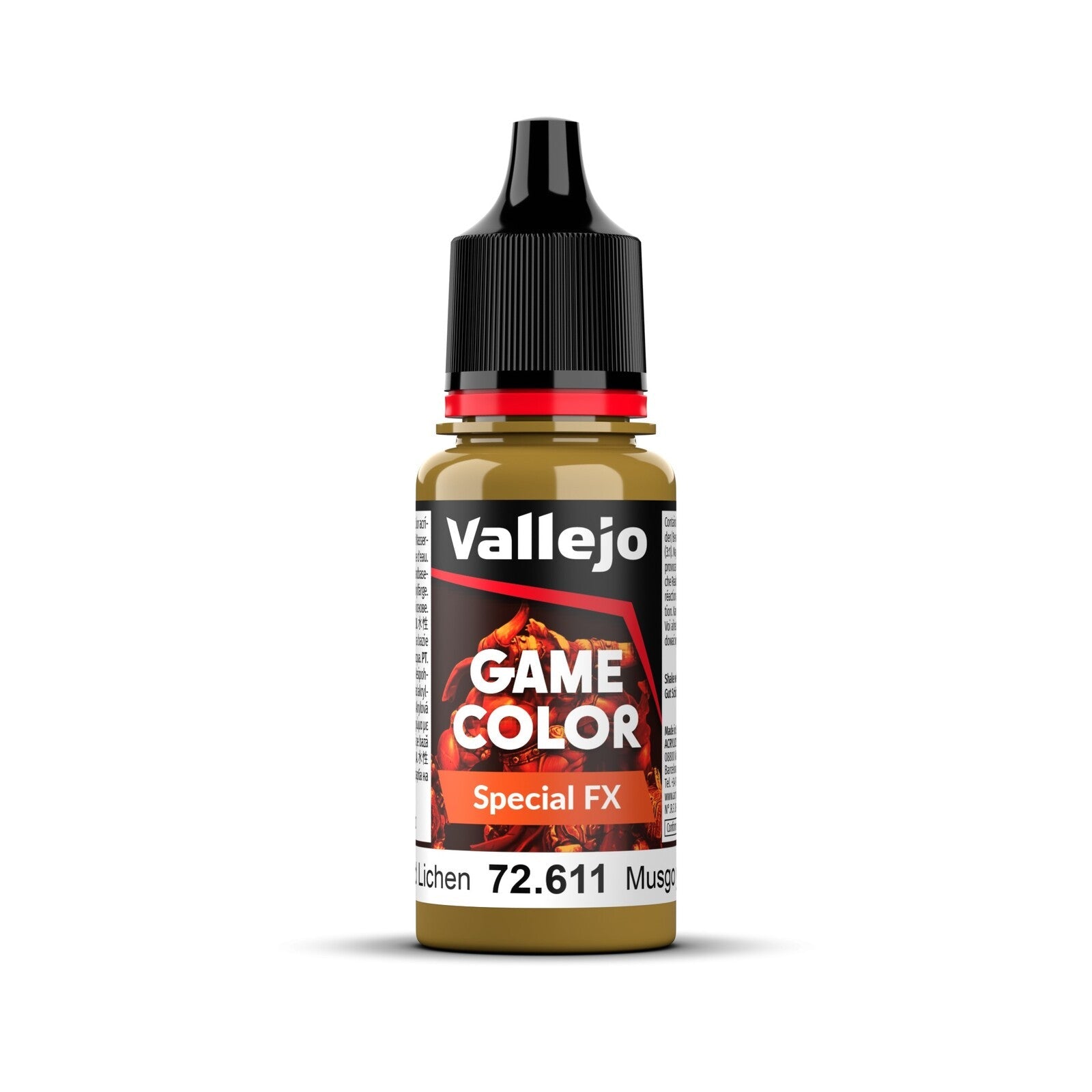 AV72611 Vallejo Game Colour Special FX Moss and Lichen 18ml Acrylic Paint - New Formulation Vallejo