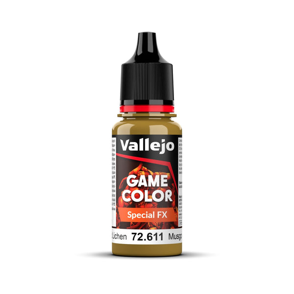 AV72611 Vallejo Game Colour Special FX Moss and Lichen 18ml Acrylic Paint - New Formulation