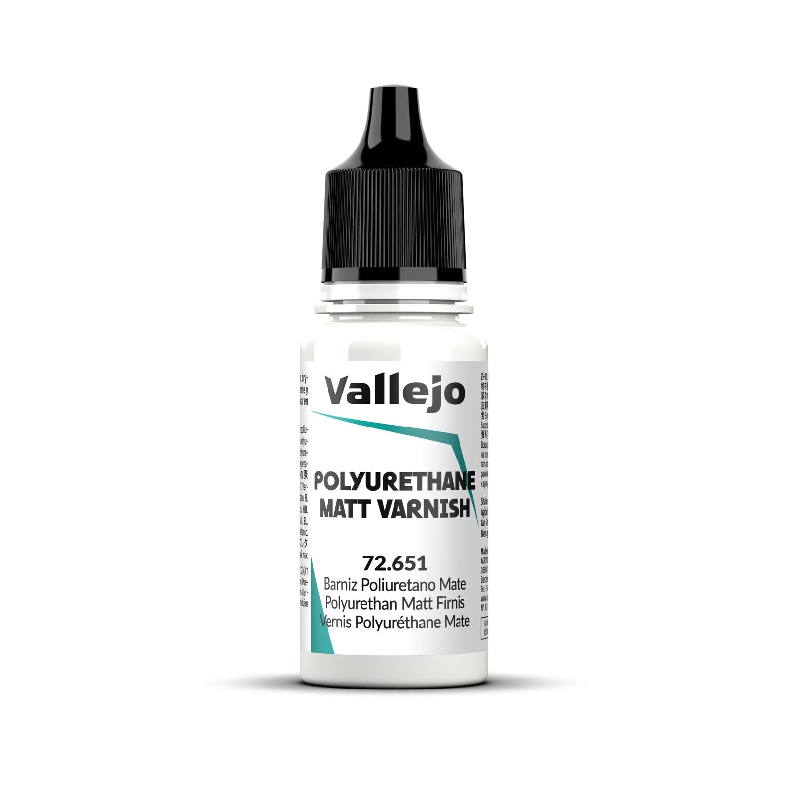 AV72651 Vallejo Game Colour Polyurethane Matt Varnish 18ml Acrylic Paint - New Formulation Vallejo