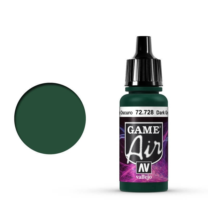 AV72728 Vallejo Game Air Dark Green 17 ml Acrylic Airbrush Paint [72728]
