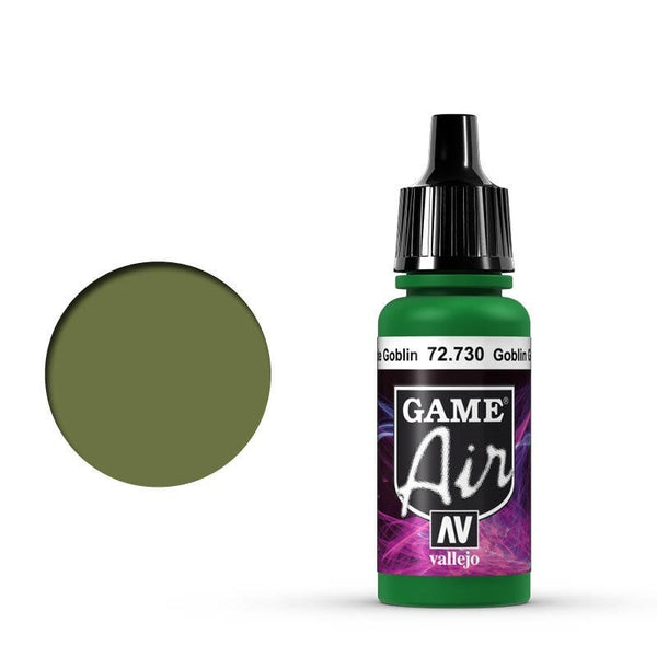 AV72730 Vallejo Game Air Goblin Green 17 ml Acrylic Airbrush Paint [72730]