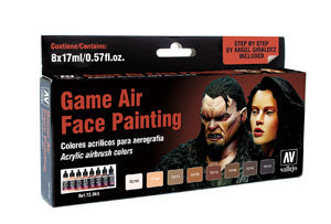 AV72865 Vallejo Game Air Special Set Face Painting (by Angel Giraldez) 8 Colour Set [72865]