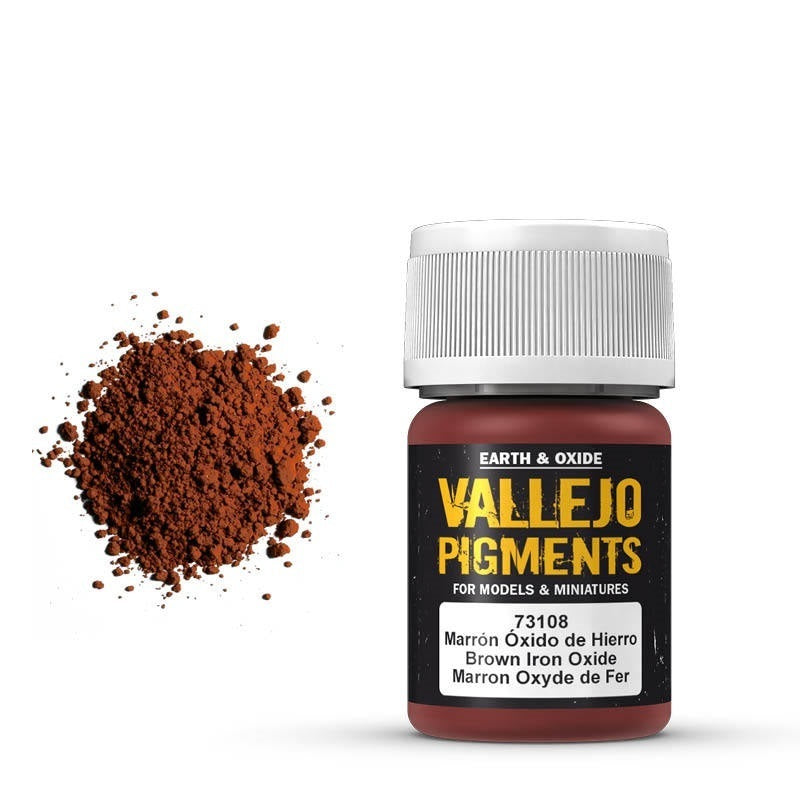 AV73108 Vallejo Pigments Brown Iron Oxide 30 ml [73108] Vallejo
