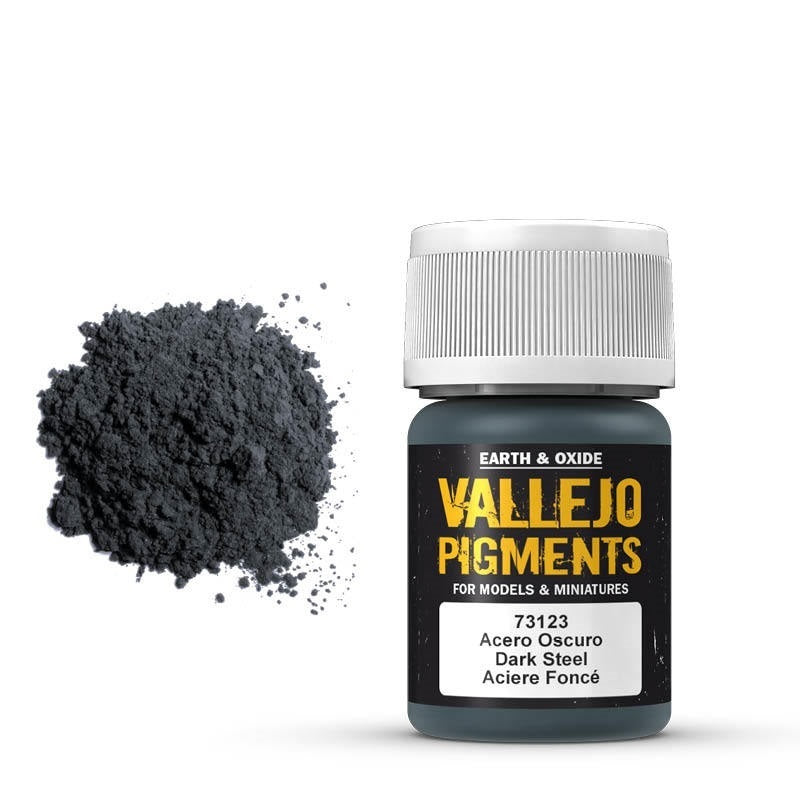 AV73123 Vallejo Pigments Dark Steel 30 ml [73123] Vallejo