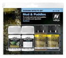 AV73189 Vallejo Diorama Effects Set Mud & Puddles 4 x 35ml [73189] Vallejo