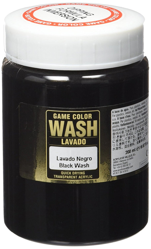 AV73301 Vallejo Black Wash 200 ml [73301] Vallejo