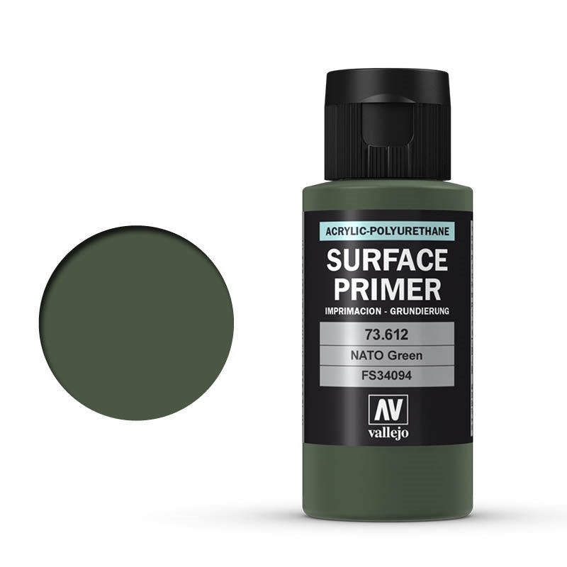 AV73612 Vallejo Surface Primer NATO Green 60 ml [73612] Vallejo