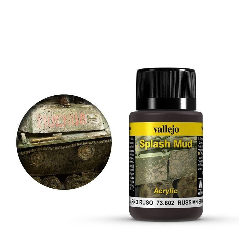 AV73802 Vallejo Weathering Effects Russian Splash Mud 40 ml [73802]