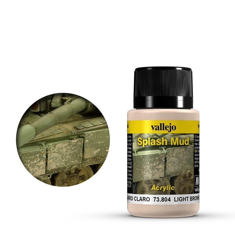 AV73804 Vallejo Weathering Effects Light Brown Splash Mud 40 ml [73804]