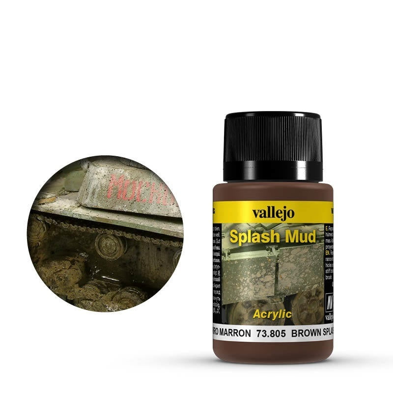 AV73805 Vallejo Weathering Effects Brown Splash Mud 40 ml [73805]