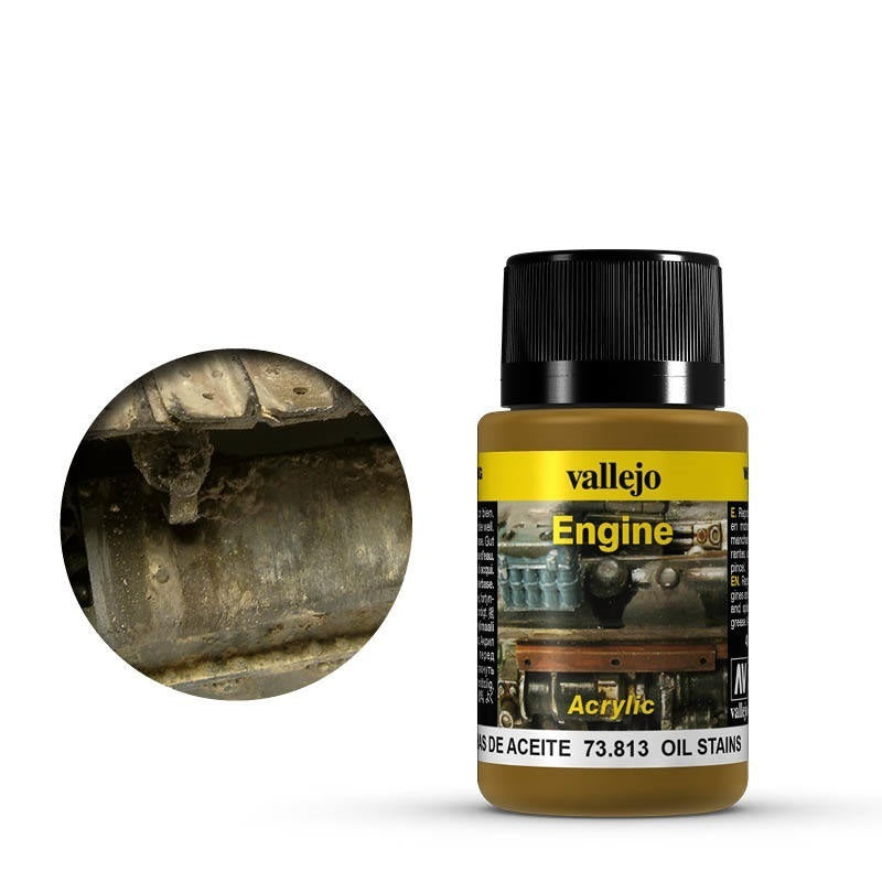 AV73813 Vallejo Weathering Effects Oil Stains 40 ml [73813]