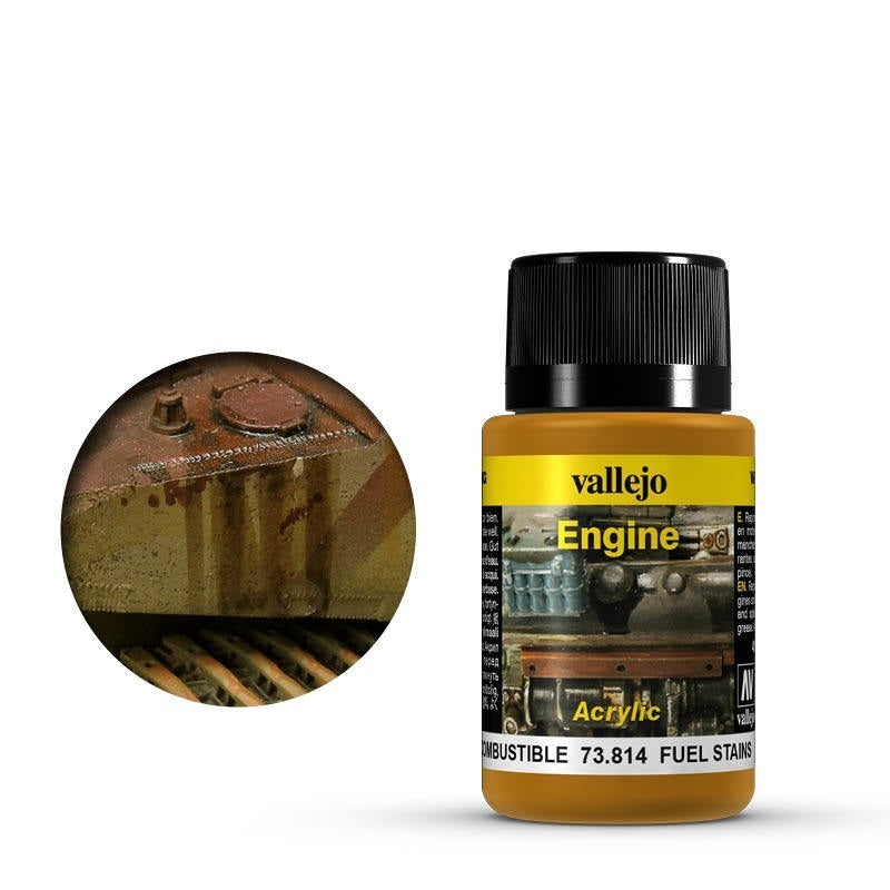 AV73814 Vallejo Weathering Effects Fuel Stains 40 ml [73814]