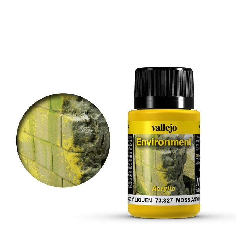 AV73827 Vallejo Weathering Effects Moss and Lichen Effect 40 ml [73827] Vallejo