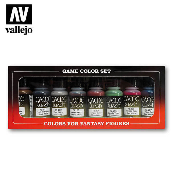 AV73998 Vallejo Game Colour Washes 8 Colour Set [73998]