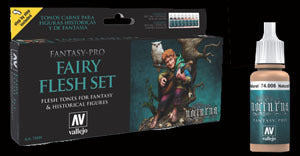 AV74101 Vallejo Fairy Flesh Set 8 Colour Set [74101] Vallejo