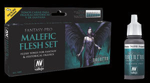 AV74102 Vallejo Malefic Flesh Set 8 Colour Set [74102] Vallejo